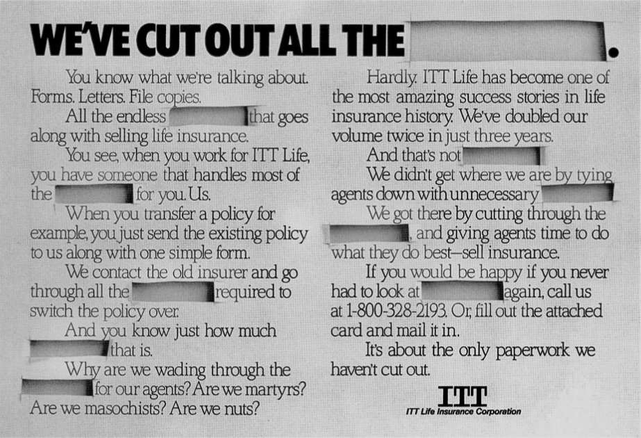 ITT: We cut out all the